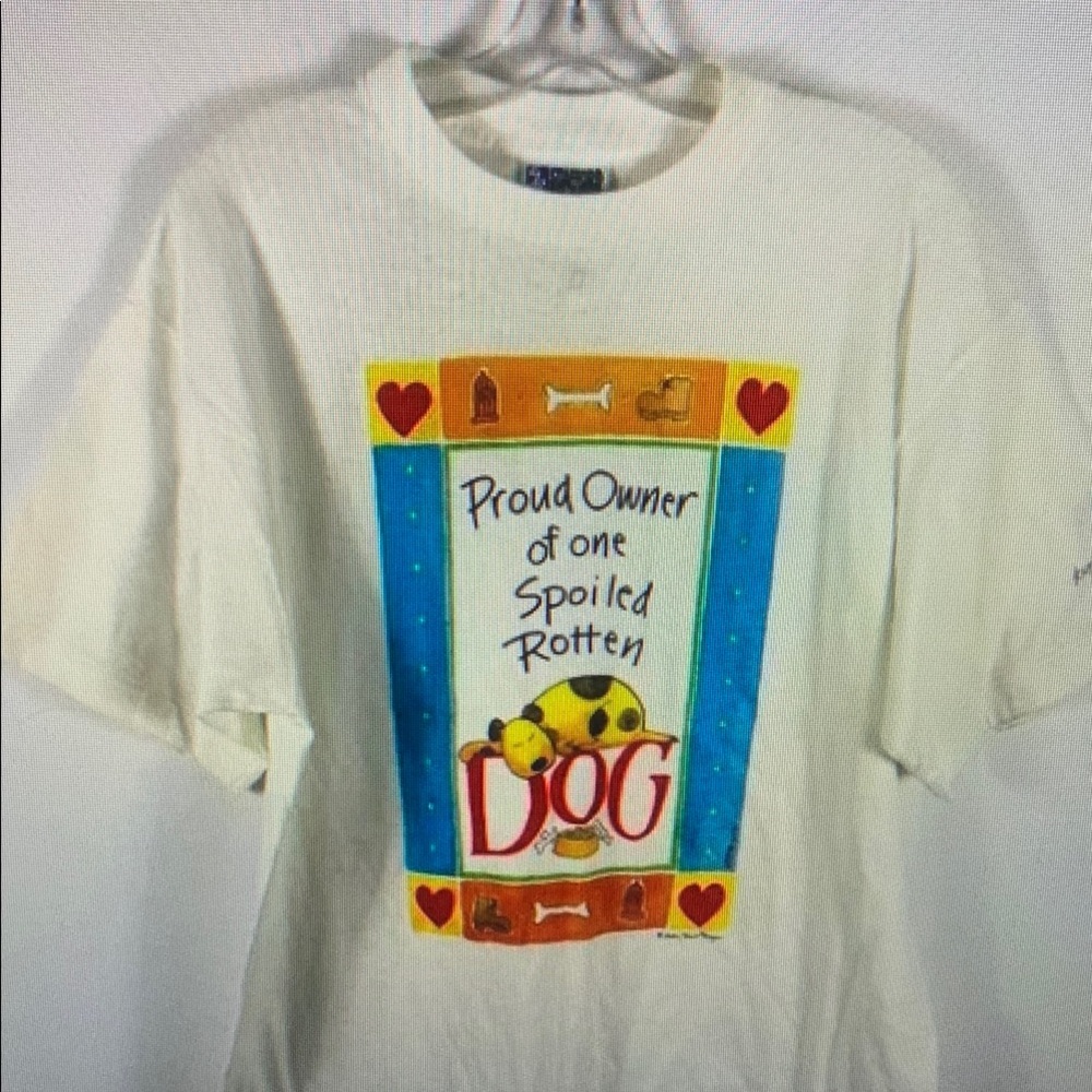 Spoiled Rotten Dog T-Shirt - Cream